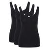 Achselhemd Bambus, 3er-Pack Schwarz 42