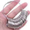 Jewelry Sizers Stainless Iron Ring Sizer Finger Ring Sizing Measuring Tool Ring Sizer Gauge Set Circle Models with Plastic Ring Sizer Belt