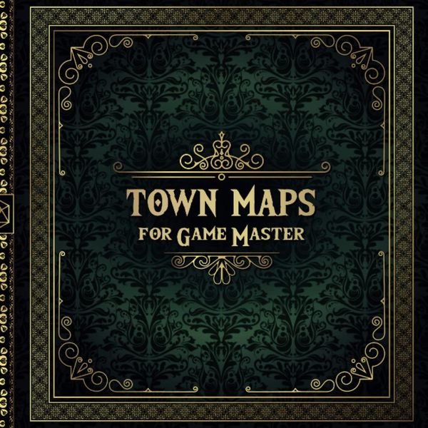 Town Maps for Game Master: 50 Unique and Customizable Regional Maps for Tabletop Role-Playing Games (RPG Maps for Game Master)