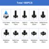Push Button Switch Assortment Kit, Tact Button Switch, Tact Switch Accessory, Suitable for Computer Mice, Automotive Electronics, Communication Equipment, Timers, Wireless Equipment, 180 Pcs