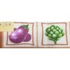 PRINTED KITCHEN RUG (nonskid back)(18"x30") 6 COLORFUL VEGETABLES # 2, Daniel