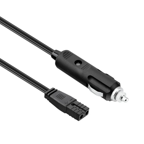 Tomatosd 12V DC Replacement Car Cooler Cool Box Mini Fridge 2 Pin Lead Cable Plug Wire 6.6ft