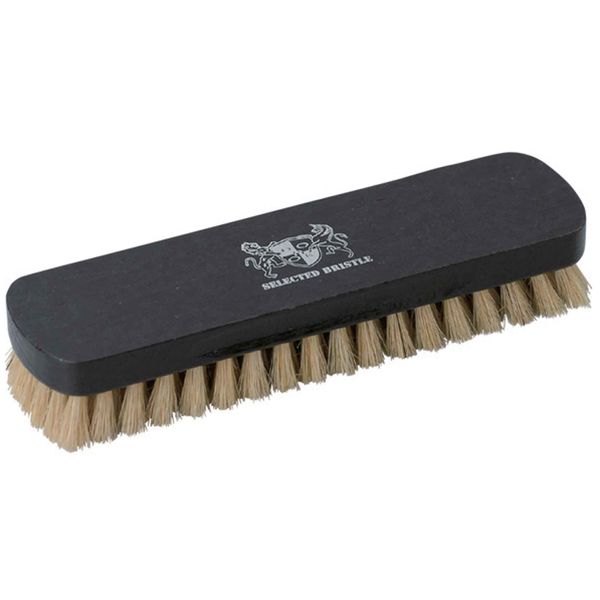 Kondo Shoe Polish Brush Made in Germany Black Stiff Natural Pig Hair Rectangle DONOK (Perfect for Cream, Wax Stretching)