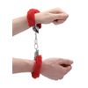 Ouch Beginner's Furry Handcuffs Red OU002RED