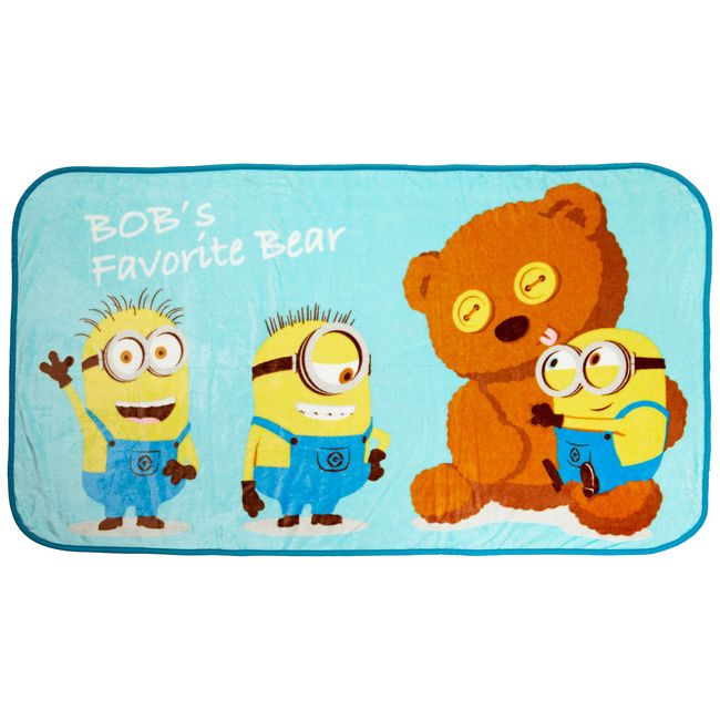 Marushin Minion Bob's Favorite Long Blanket, Includes Storage Bag, Compact, 4805048300, H 31.5 x W 59.1 inches (80 x 150 cm)