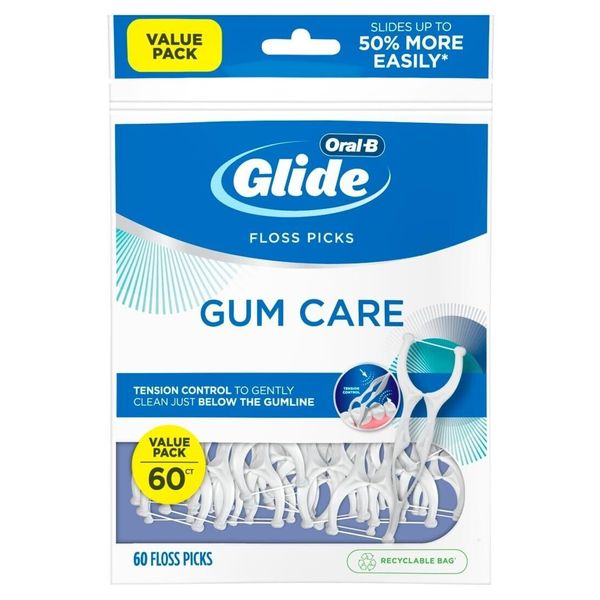 Oral B Glide Gum Care Floss Picks, 60 Count 037000792437VL