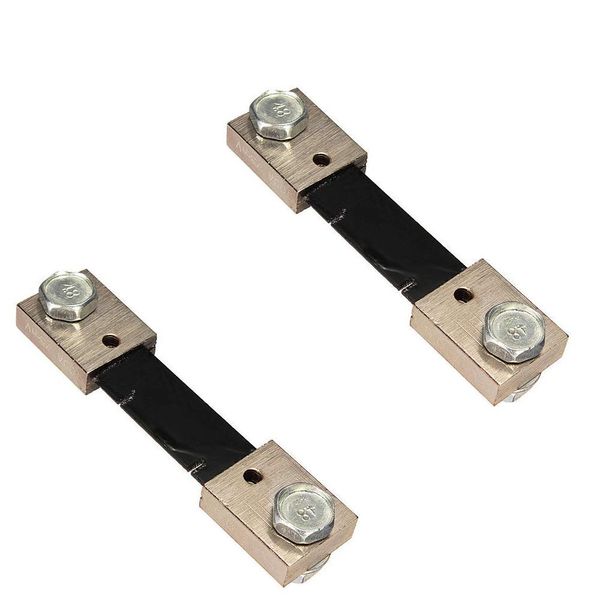 Fasizi 2Pcs FL-2 100A 75MV DC Current Shunt Resistor For Ampere Panel Meter