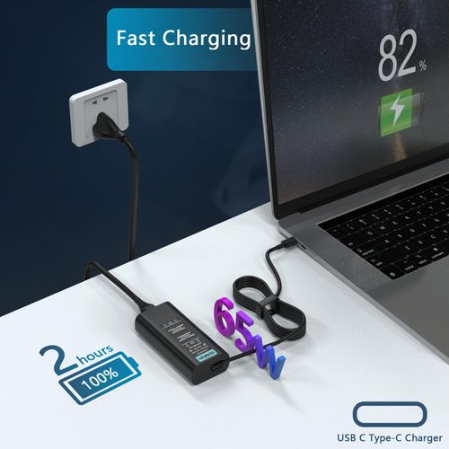 GVKRLXZ 65W USB C Charger Compatible with Dell Inspiron 16 14 Charger 7620 2-in-1/14 7420 7425 Business Laptop,Replacement for Dell Inspiron 14 16 5630 5620 5625 5635 5420 Type C Power Supply Cord