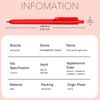 HeTaoCat 0.5mm Fine Point Retractable Gel Ink Pens (Red)