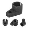 Qiilu Universal Car Repair 22mm 3/8" Oxygen Sensor Wrench Offset Removal Socket Tool