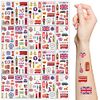 20 Sheets King Coronation Temporary Tattoos,Union Jack Temporary Tattoos For 2023 King Charles Coronation Ceremony Party Favors, UK Patriotic Coronation Party Favor Accessories