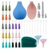 Tskcvy Pottery Precision Applicator Set, Pottery Tools Precision Tips Applicator Slip Trailer Bottles for Pottery Glaze Slip Easy to Use
