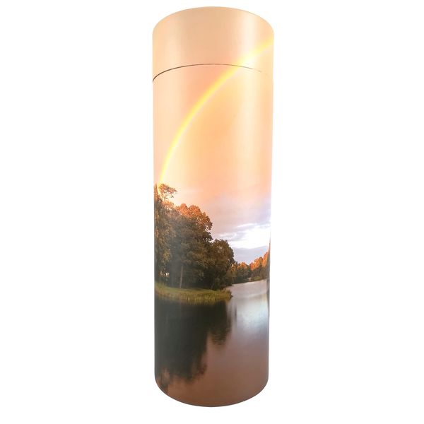 Rainbow Scatter Tubes for Ashes – Biodegradable Cardboard Cremation Urns (Large)