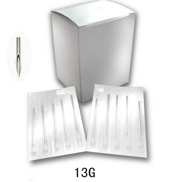 New Star Tattoo 100PCS 13G Steel Body Piercing Needles Supply