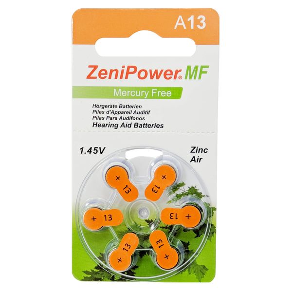 ZeniPower Hearing Aid Batteries Size: 13 (60 Batteries)