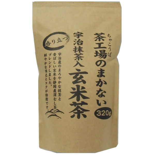 Oigawa Tea Garden Tea Factory's Mananai Fragrant Brown Rice Tea with Uji Matcha, 11.3 oz (320 g)