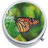 Light Orange Butterfly  Medicine Vitamin Pill Box