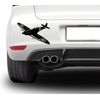 Spitfire Silhouette vinyl decal sticker 8 inch wide (Black)