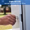 Hotop Metal Triangular Key Meter Box Key Silver Triangle Socket Spanner Key with a Keychain for Gas Water Electric Meter Box Cabinet