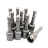 10Pcs 10mm 3/8" Magnetic Nutsetter Nut Drivers Socket Adapter Drill Bit Nut Driver Set 1/4" shank