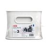 Tatay 7010901 Multipurpose Organizer Basket Set with Lid, 3X White, Medium