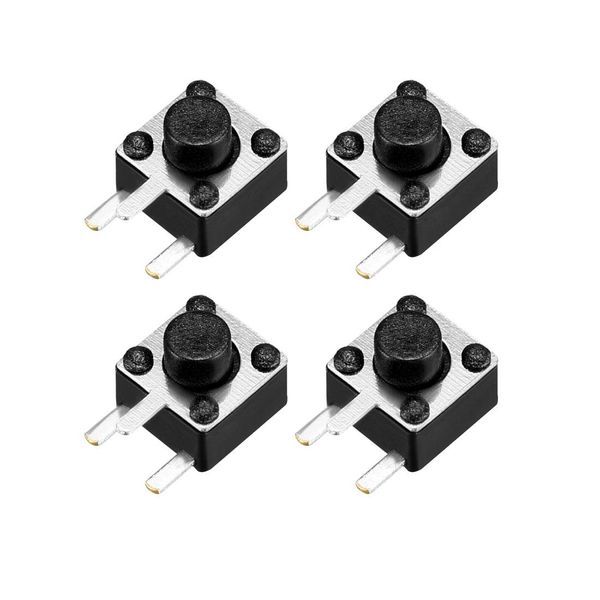 uxcell 4.5mmx4.5mmx4.5mm Panel PCB Mount Momentary Tactile Tact Push Button Switch 15Pcs