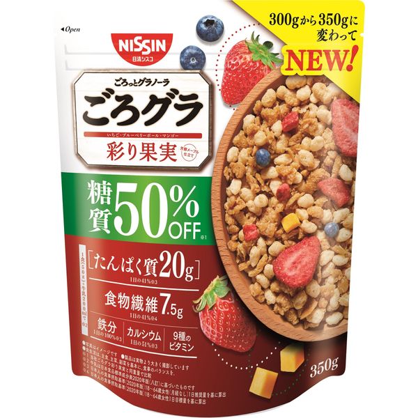 日清シスコ ごろグラ 糖質50％オフ 彩り果実 350g