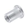 uxcell M6 Rivet Nuts Aluminum Alloy Flat Head Thread Inserts with Null 40pcs