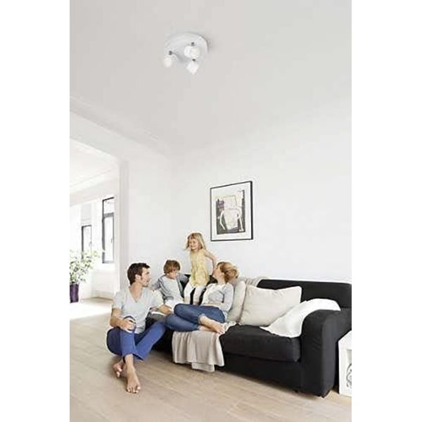 Philips myLiving Star 3 SpotLight Spiral Ceiling Light (Integrated 3 x 3 W LED Bulb) - White