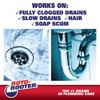 Roto-Rooter Hair Clog Remover l Dissolves Hair Clogs Faster l Safe on Pipes | 128 oz.