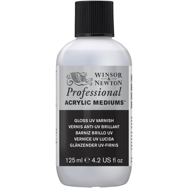 Winsor & Newton 3030929 UV - varnish glossy, protective layer for acrylic paintings - 125ml bottle