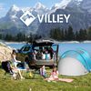VILLEY 4 Persons Camping Beach Pop Up Tent Automatic Setup Tent Waterproof Tent