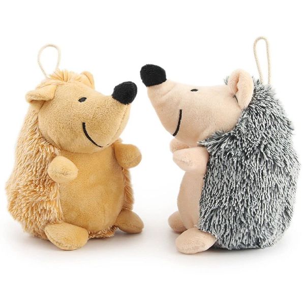 Leadigol Dog Sports Toys Plush Hedgehog Cleaning Teeth Dog Chew Toys Stuffed Cute Pet Supplies Playing Interactive Toys for Puppy Cat