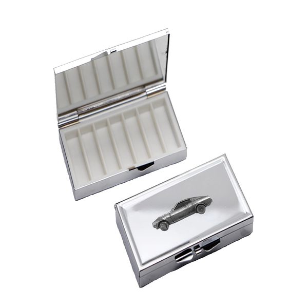 Celica 200 gt 3D Pewter Effect ref334 On A Mirrored 7 Day Pill Box