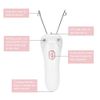 Electric Threading Epilator, Women's Beauty Epilator Facial Threading Hair Removal Shaver Face Massager Hair Remover USB Charging Thread Epilator for Removes Facial Lip Chin Cheeks(Pink)