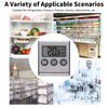 Digital Fridge Thermometer Refrigerator Freezer Thermometer with High Low Temperature Memory and Alarm Function