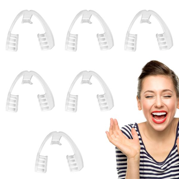 Sleep Mouth Guard for Teeth Grinding 6pcs Reusable Teeth Grinding Guard Night Guard Teeth Grinding Adult Teeth Grinding Night Guard for Adults Children Anti Grinding Teeth Bruxism Clenching