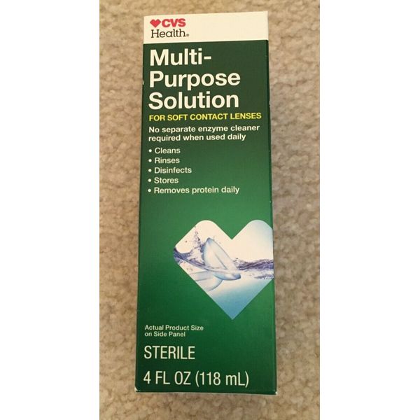 CVS Health Multi-Purpose Solution for soft contact lenses 4 fl. oz. 10/2025 NEW