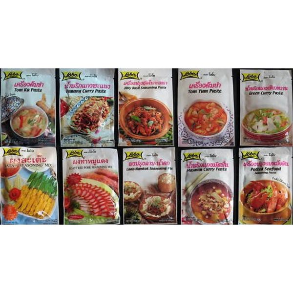 Seasoning Mix Paste & Curry Paste Thai Food Made in Thailand