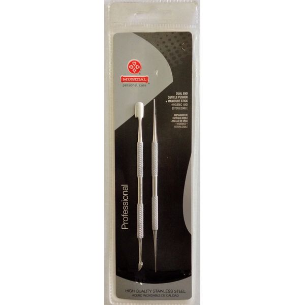 Mundial Cuticle Pusher and Manicure Stick