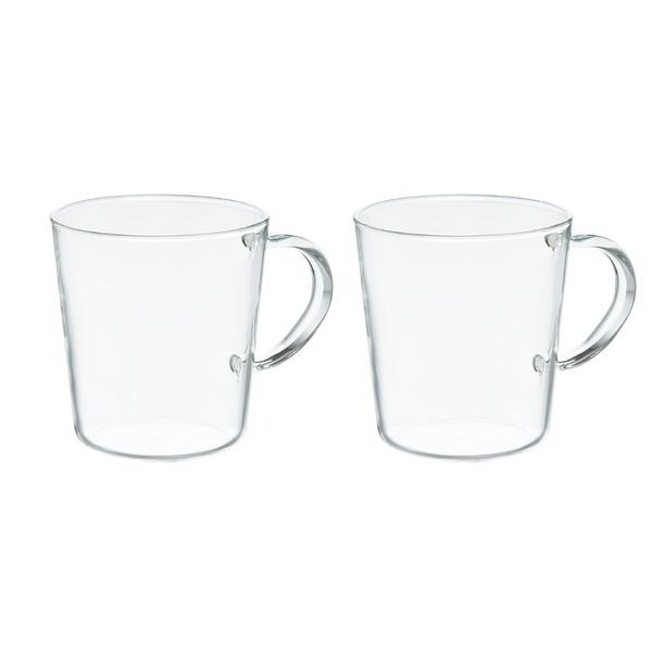 Hario Insulated Mug Glass 300ml sutore-tomagu Set of 2 SRM – 1824