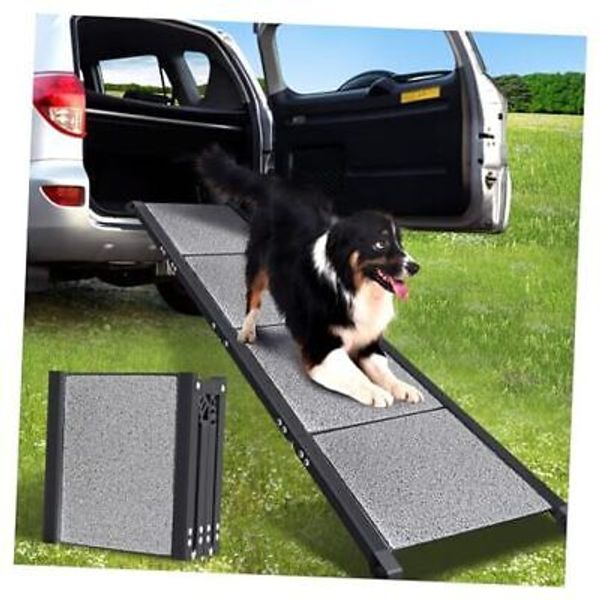 Dog Ramp for Car,Portable Dog Ramp with Non-Slip Rug 71"L x 17"W