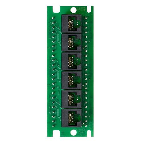 Leviton Twist and Mount Expansion Board, 6 CAT6 Ports, 476TM-EX6, Black