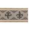 DII French Style Tabletop Kitchen Collection, Reversible Table Runner, 14x72, Fleur de Lis Stripe