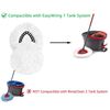 3 Pack Spin Mop Replacement Head Mop Refill Compatible with Ocedar Triangle Swivel Mops Microfiber Swivel Mop Refill,Deep Clean,Machine Washable and Easy to Replace