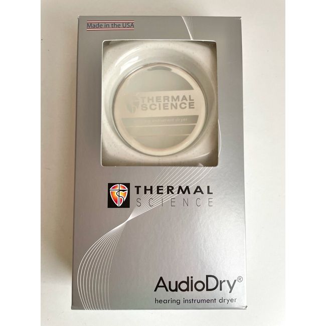 Thermal Science Audio Dry Hearing Aid Instrument Dryer White + AC Adapter NEW!