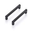 Ravinte 5 Pack 5 Inch Square Cabinet Handles - Matte Black Drawer Pulls for Kitchen Cabinets, Cupboards, Hardware