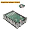 ZDE Acrylic Case with Active Cooler Fan 9 Layers Clear Case for Raspberry Pi 5 4GB/8GB