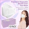 [Made In Korea] Protective Disposable Face Mask (White) (4 Layer) (10 Pack)