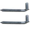 5/8 Chain Link Lag Screw Gate Hinge Post Side Wood Bolt Galvanized Steel (Pair)